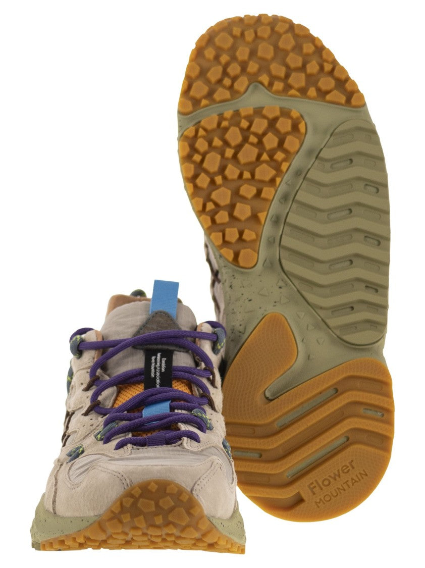Flower Mountain Yamabushi - Sneakers In Suede And Technical Fabric