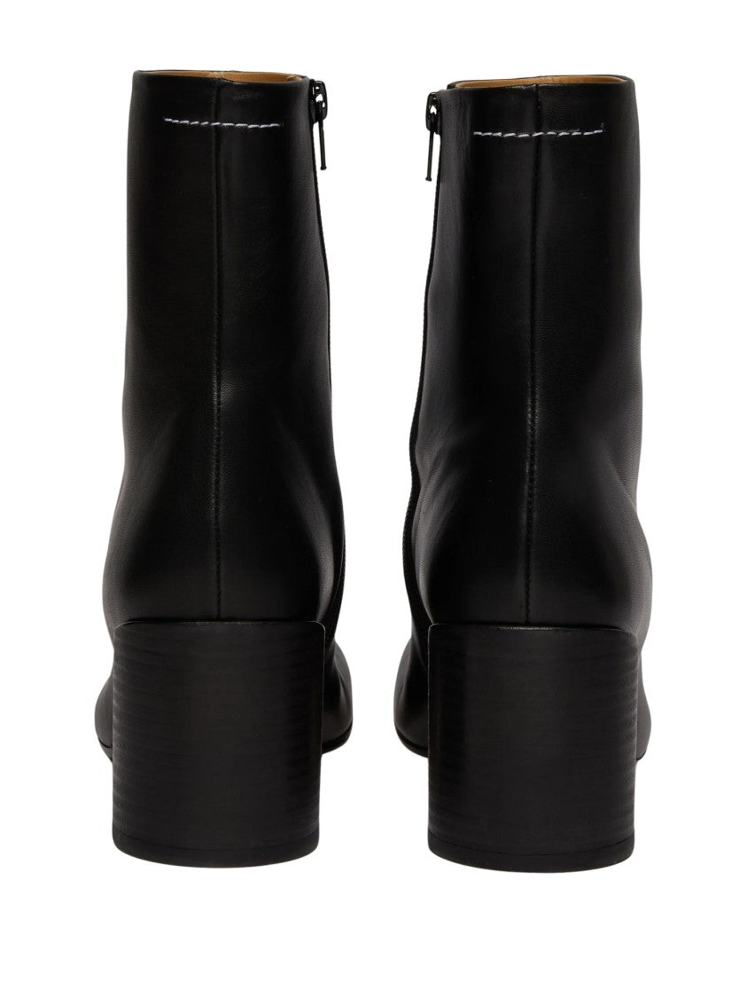 Mm6 By Maison Margiela Anatomic 70Mm Split-Toe Leather Boots
