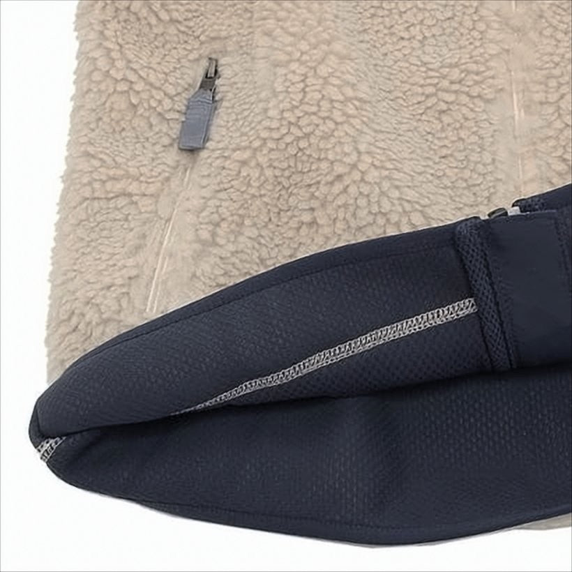 Patagonia Textured Fleece Jacket With Contrasting Chest Pocket