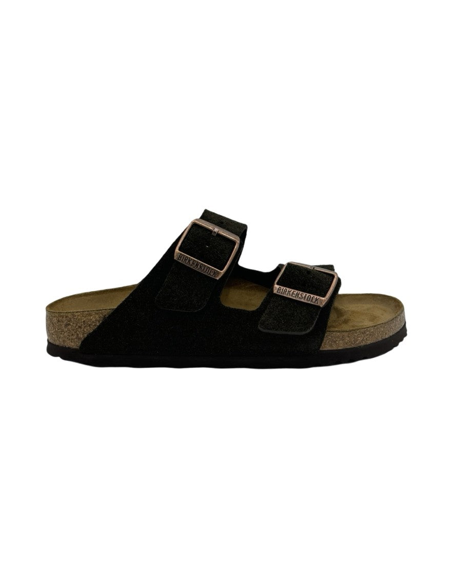 Birkenstock Arizona Suede Sandals With Adjustable Straps In Moca