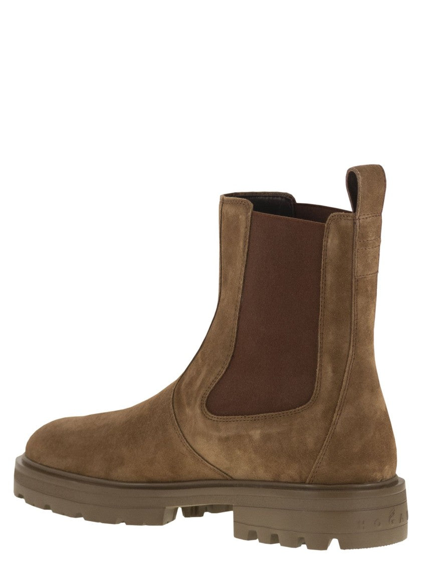Hogan H673 - Suede Chelsea Boots
