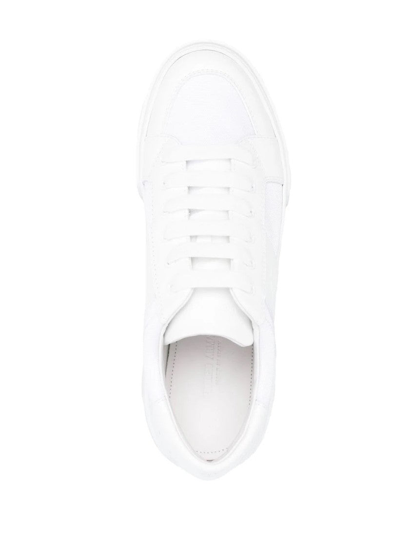 Giorgio Armani Closed White Trainers With Design