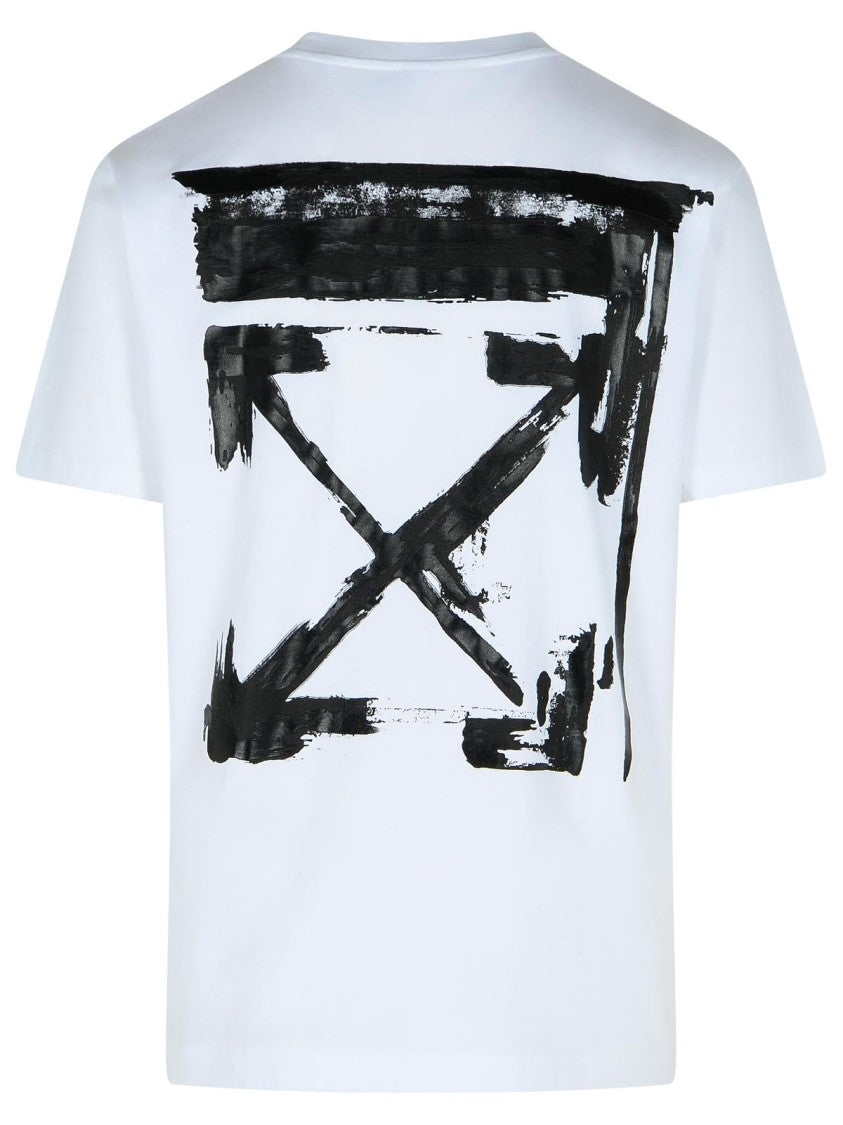 Off-White 'Ink Arrow' White Cotton T-Shirt
