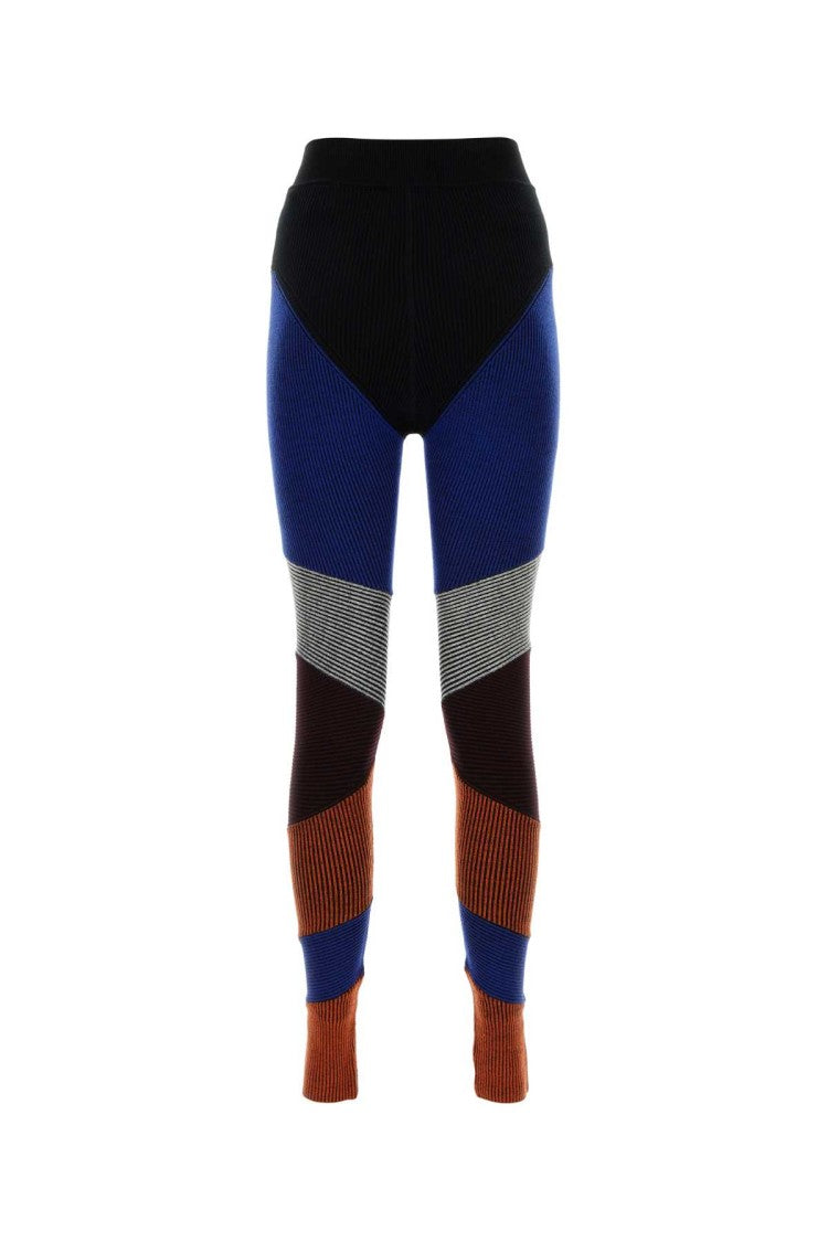 Chloé Multicolor Stretch Wool Blend Leggings