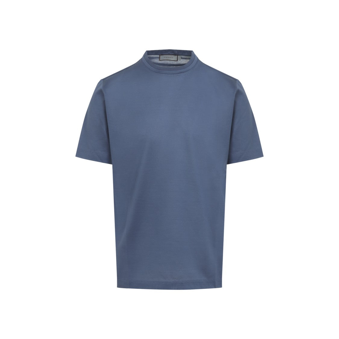 Canali Crew Neck T-Shirt With Subtle Stitching