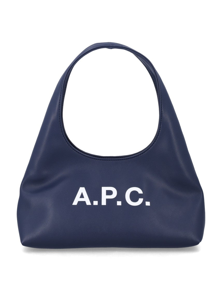A.P.C. White Recycled Leather Baby Ninon Bag
