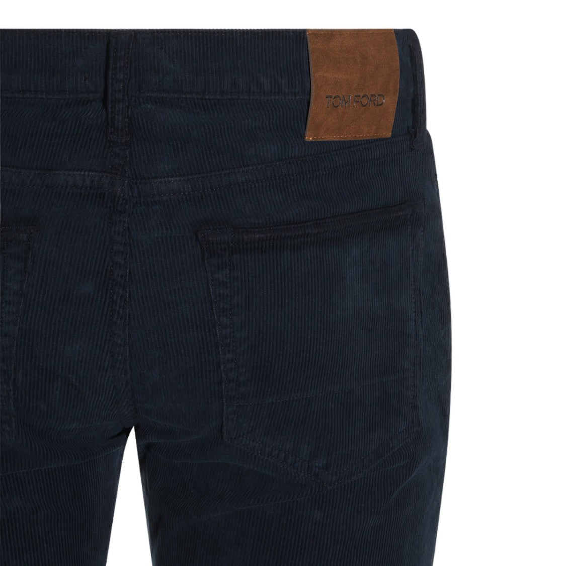 Tom Ford Dark Navy Corduroy Slim-Fit Jeans