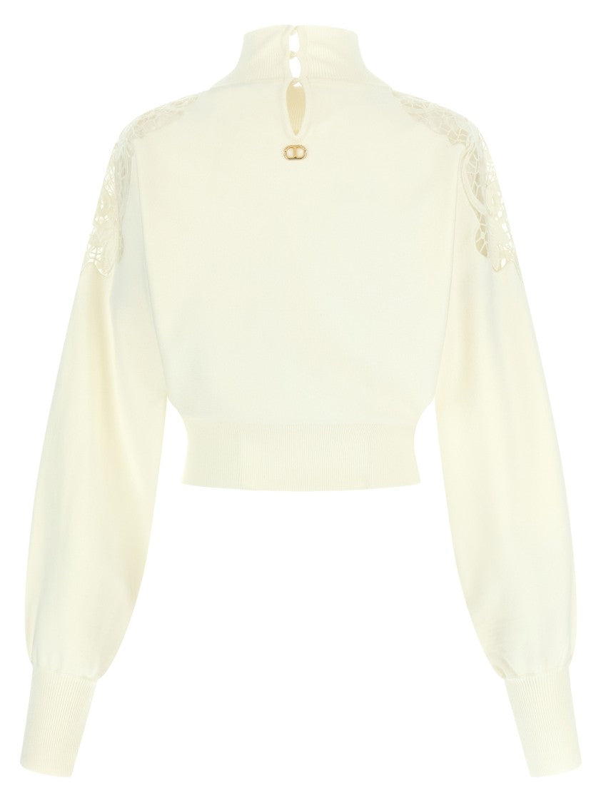 Twin-Set Organza Insert Sweater