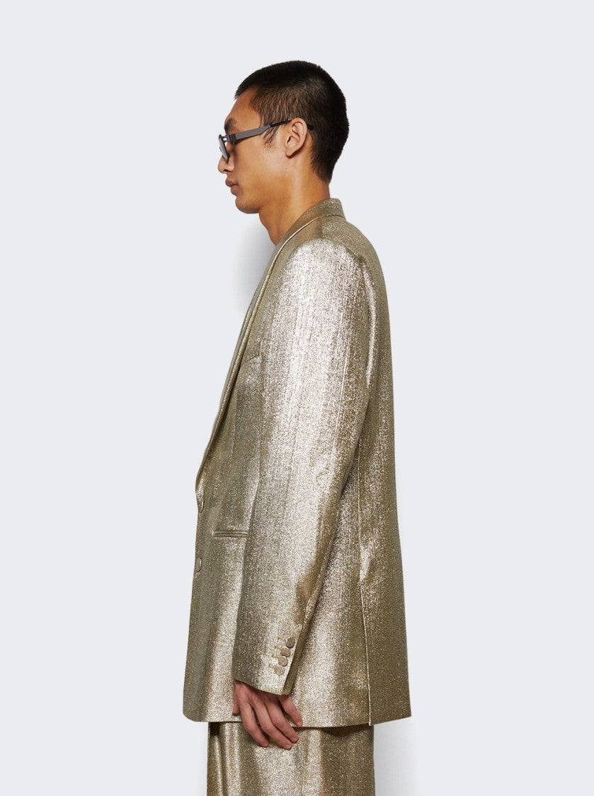 Dries Van Noten Slim Fit Blazer Silver