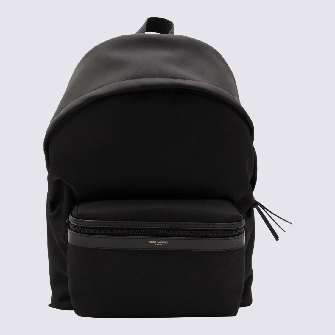 Saint Laurent Canvas City Backpack With Embossed Logo