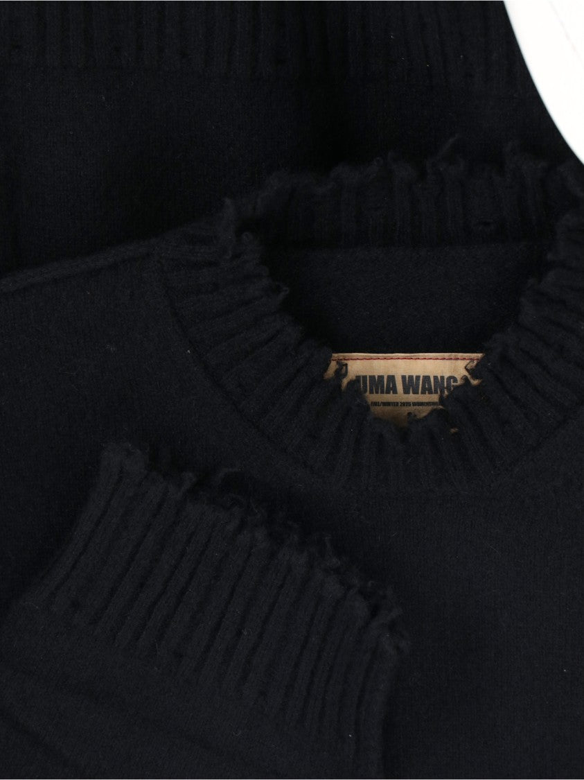 Uma Wang Crewneck Sweater – Black