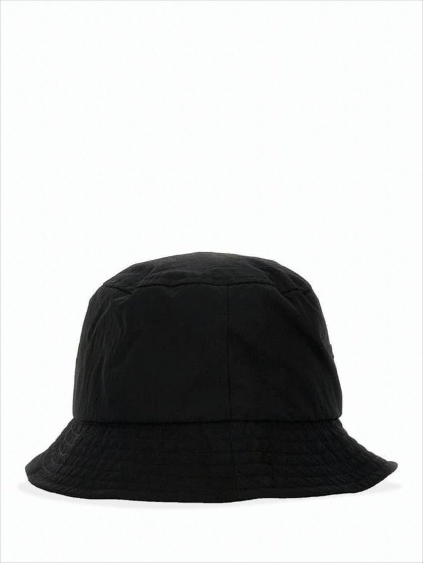 Jacquemus Minimalist Black Cotton Bucket Hat With Tonal Branding