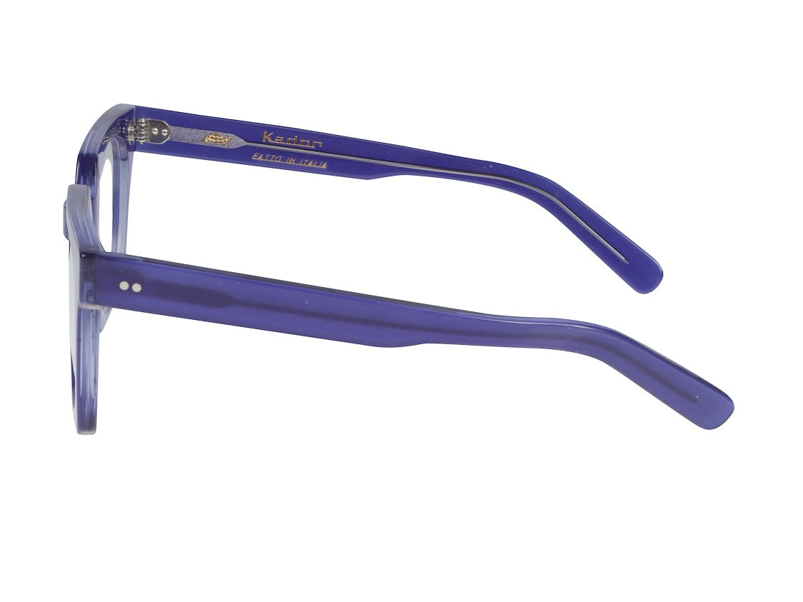 Kador Purple Maya Translucent Oversized Square Eyeglasses