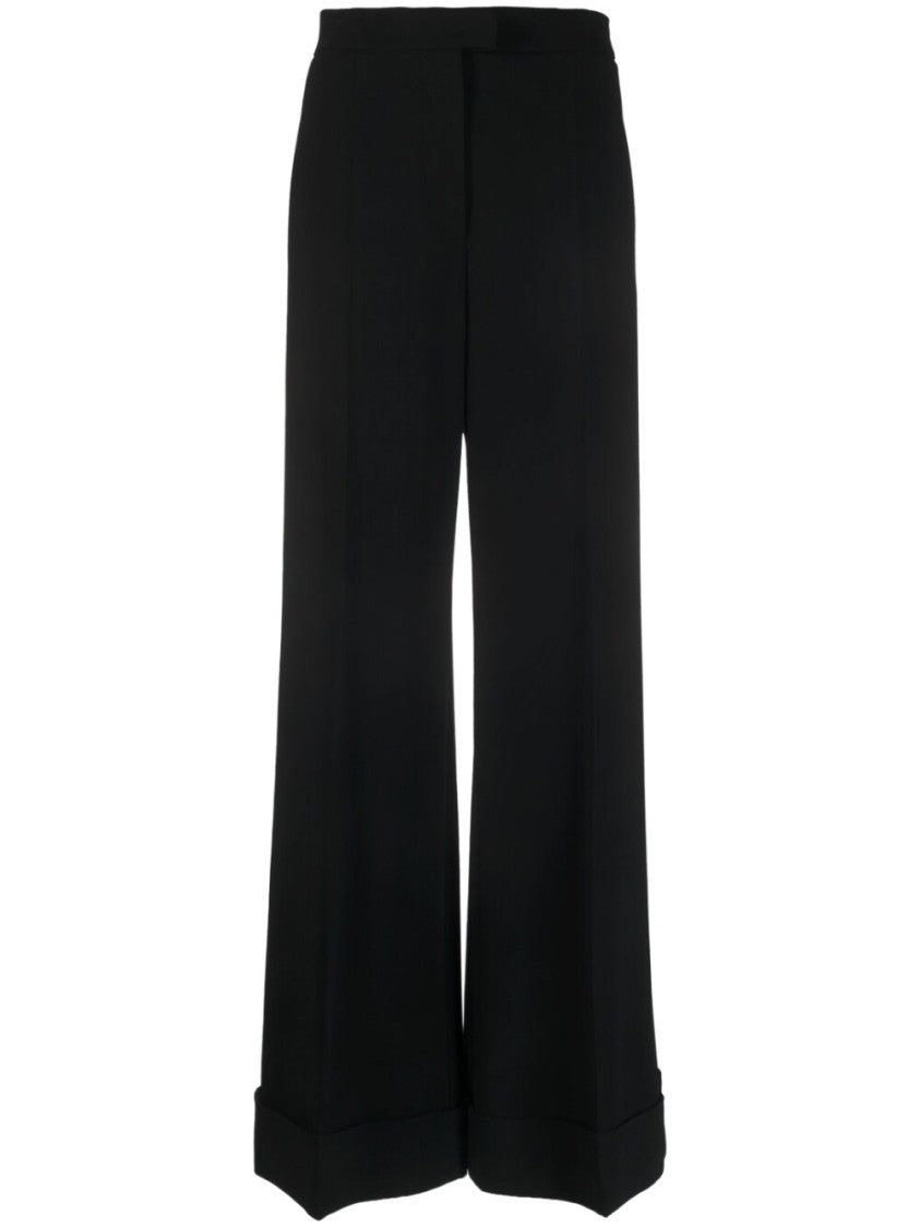 Moschino High-Waisted Wide-Leg Trousers With Crease Effect