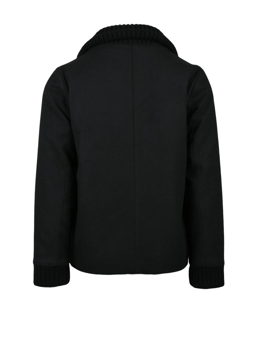 Daniele Alessandrini Quilted Jacket Featuring Wool Collar And Padded Interior