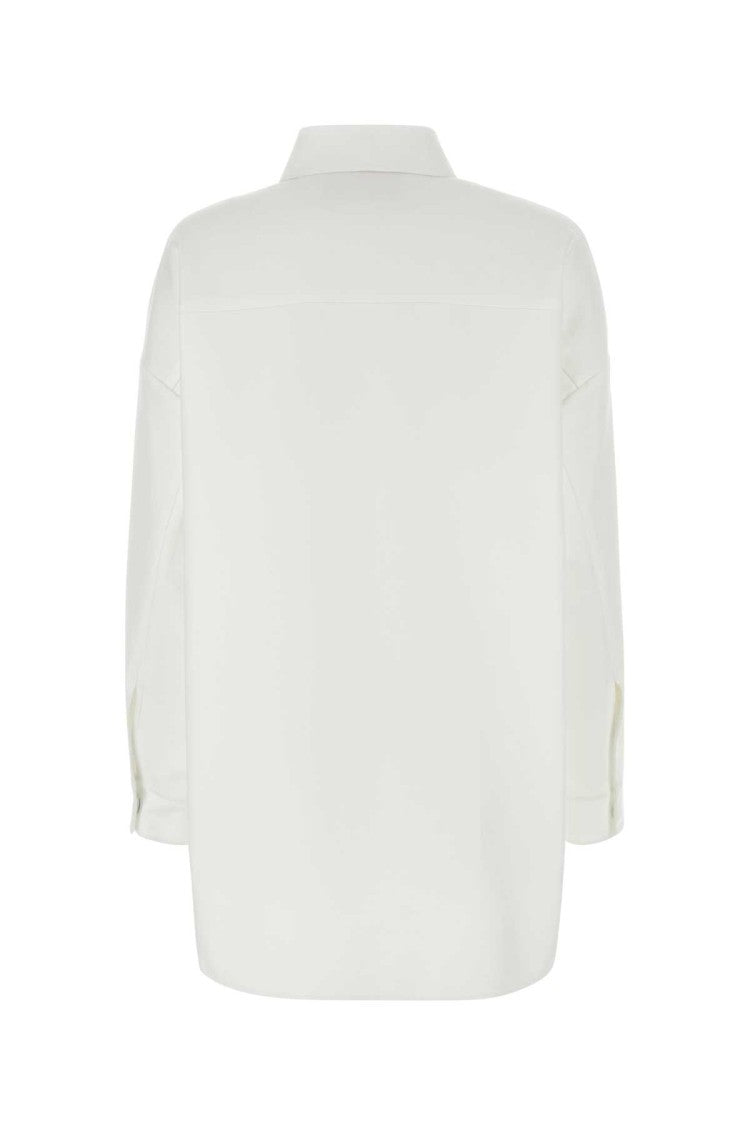 Valentino Garavani White Cotton Blend Oversize Shirt