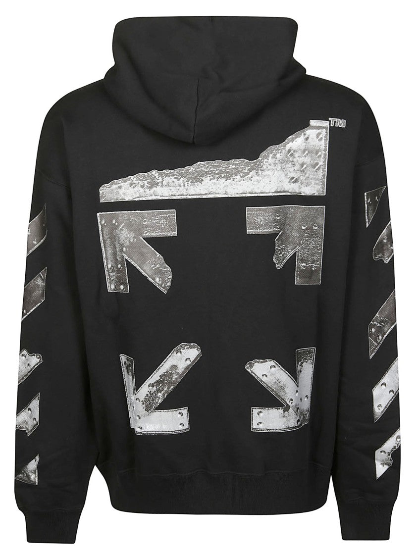 Off-White Metal Arrow Skate Cotton Hoodie