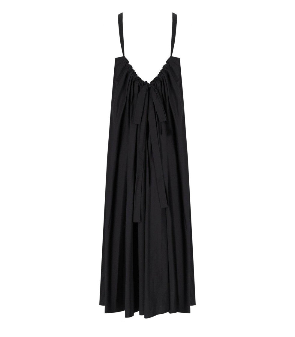 Max Mara Beachwear Romea Black Long Dress