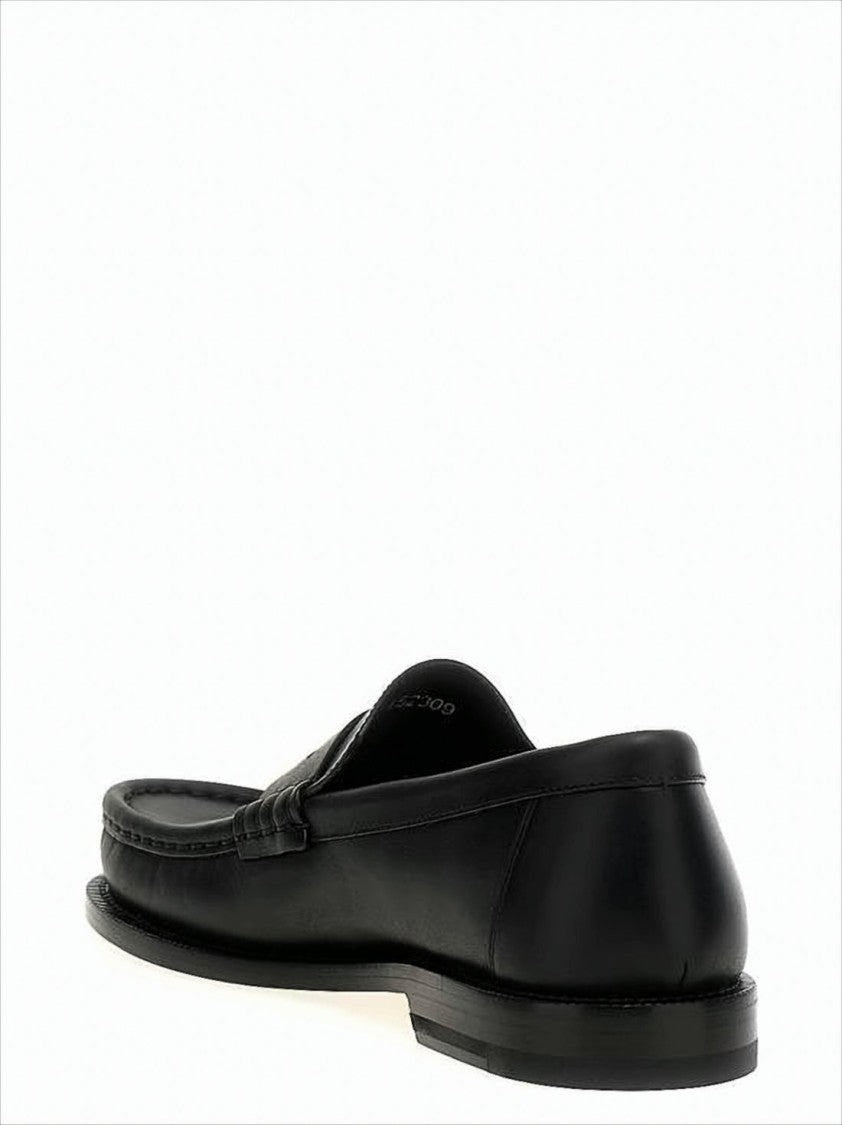 Loewe Calf Leather Loafers With Classic Penny Strap