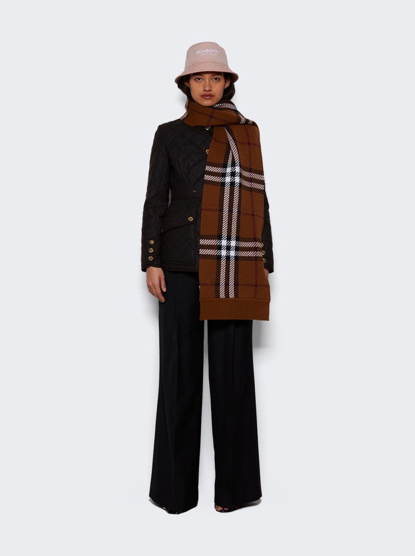 Burberry Double Pleat Wide Leg Wool Trousers
