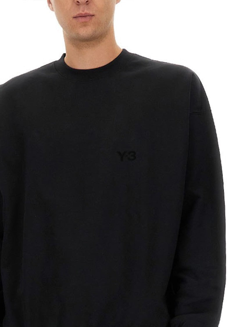 Y-3 Loose-Fitting Long-Sleeve Cotton-Polyester Jersey