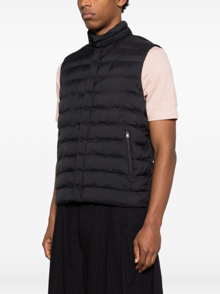 Herno Padded Black Sleeveless Jacket