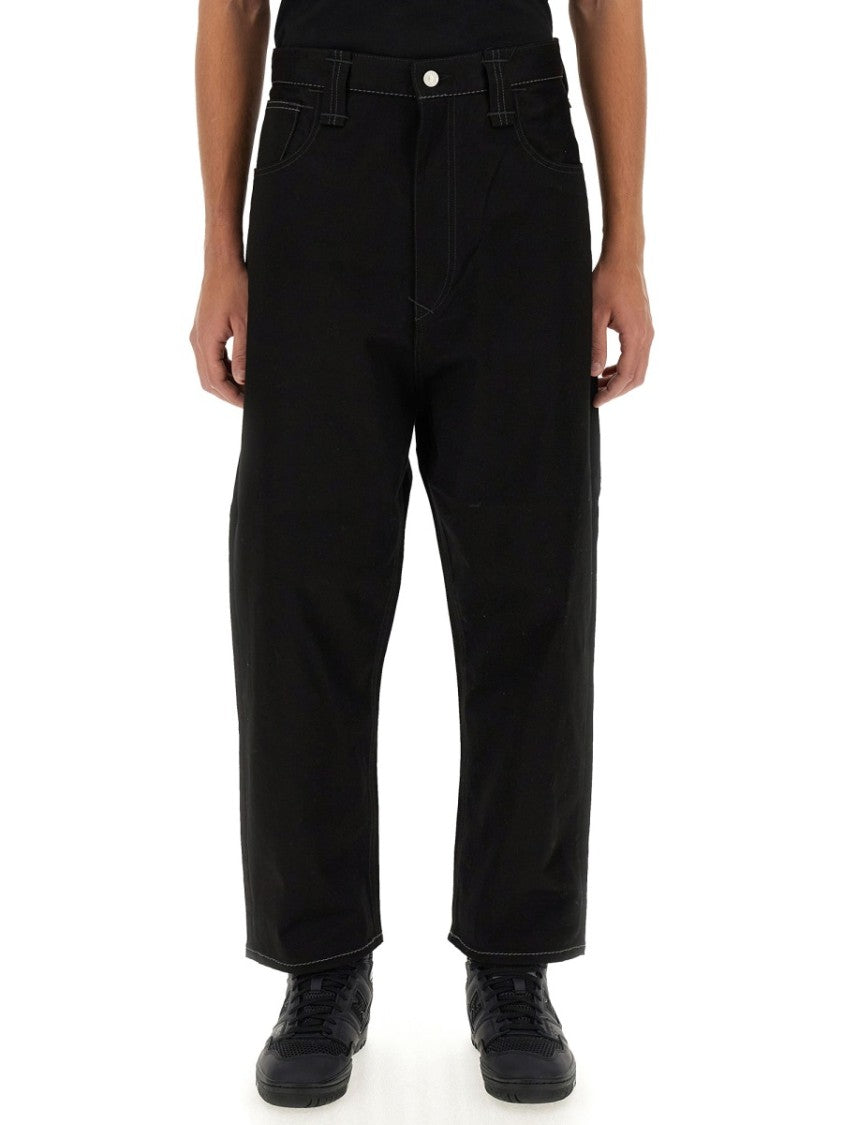 Junya Watanabe High-Waisted Wide-Leg Pants With Distinctive Stitching