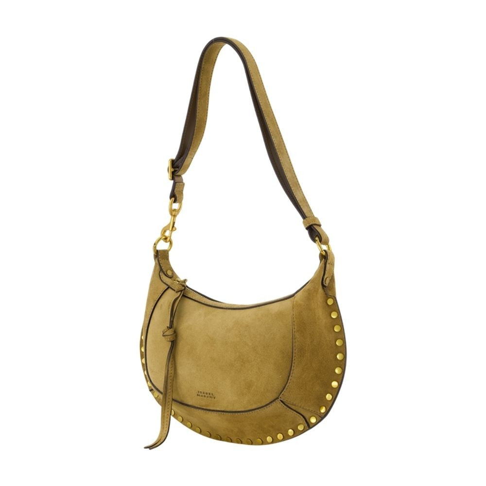 Isabel Marant Crescent-Shaped Brown Calfskin Shoulder Bag