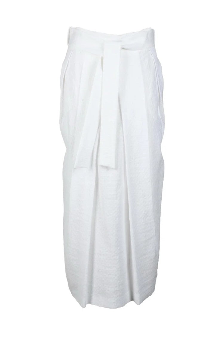 Fabiana Filippi Long Skirt Cotton Viscose Polyamide - White