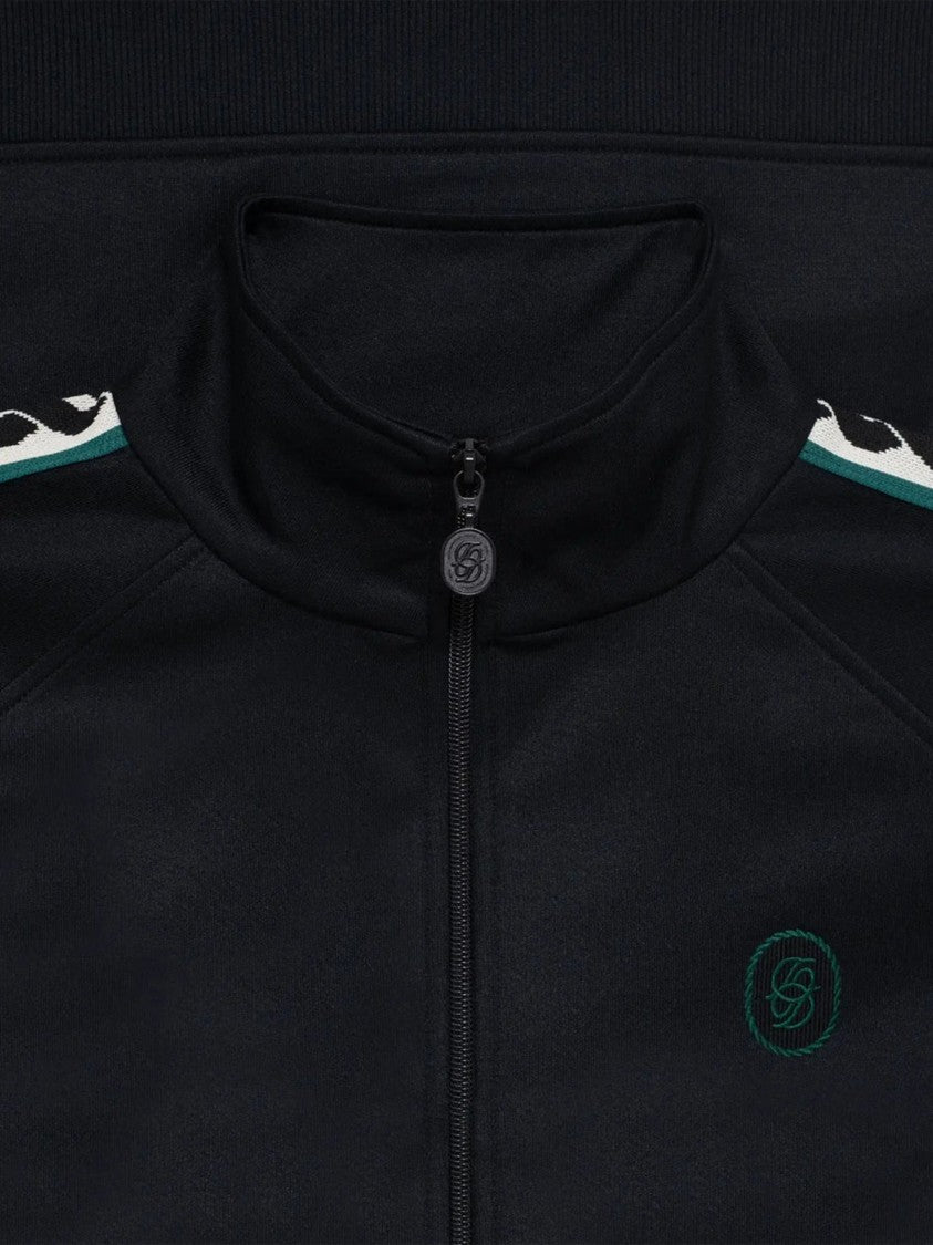 Drôle De Monsieur Classic Black Sweatshirt With Ribbed Detailing