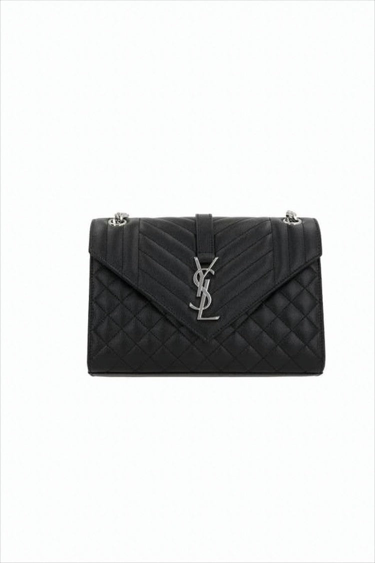 Saint Laurent Textured Calf Leather Shoulder Bag