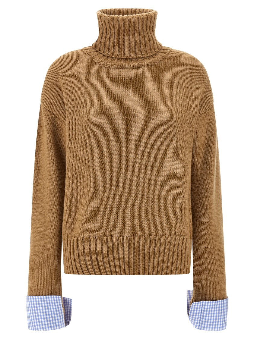 Maison Jejia Vichy Cuffs Sweater
