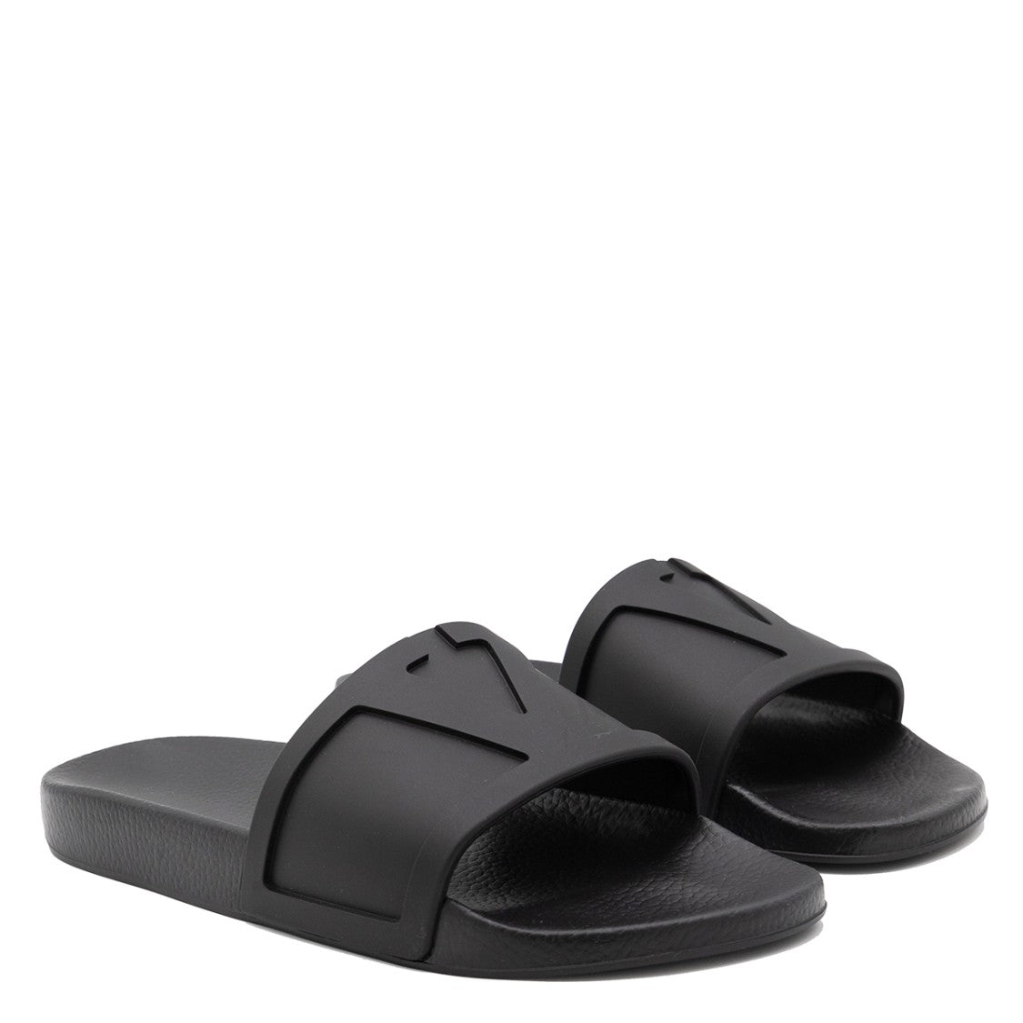 Valentino Garavani Black Leather Flats