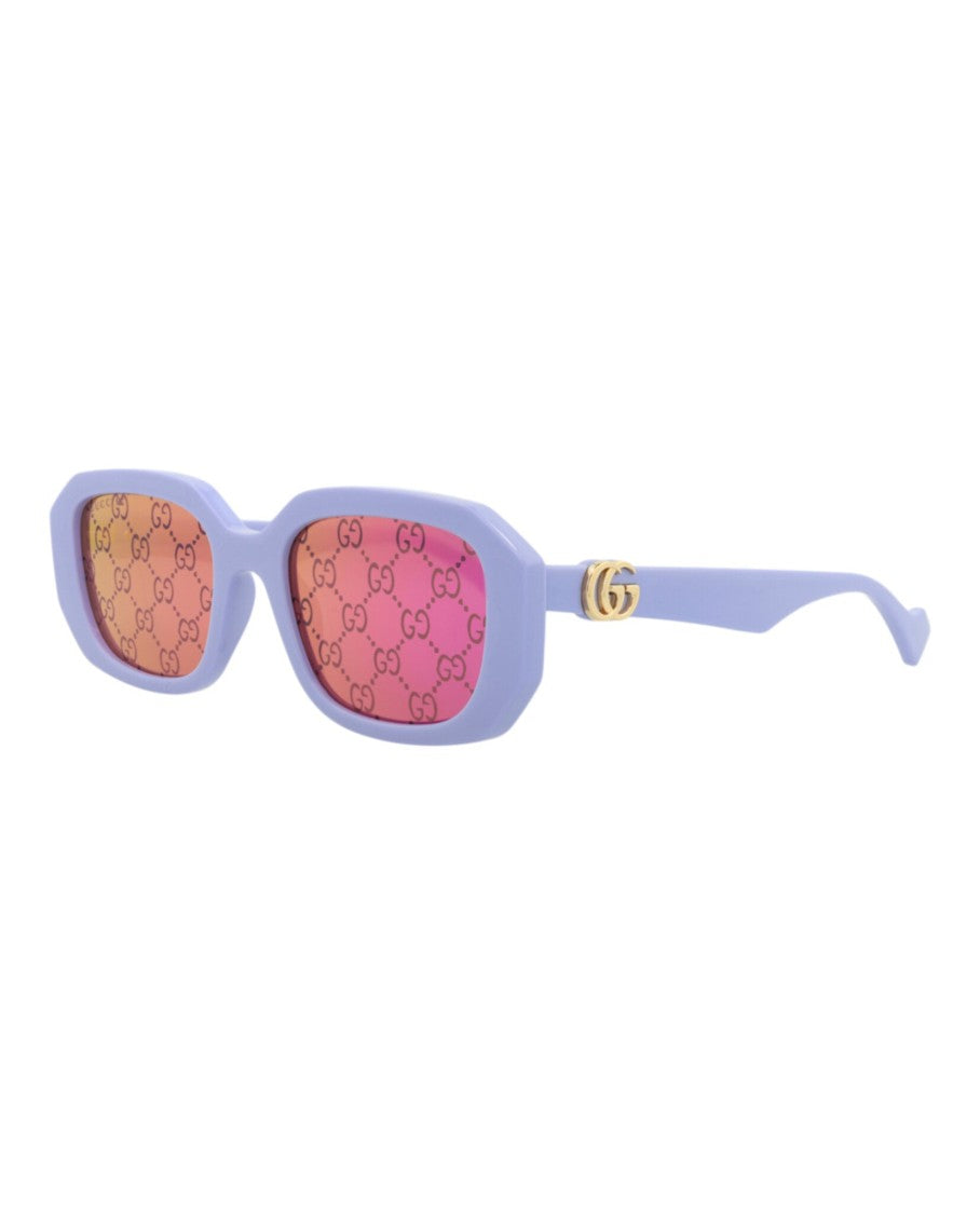 Gucci Square-Frame Injection Sunglasses