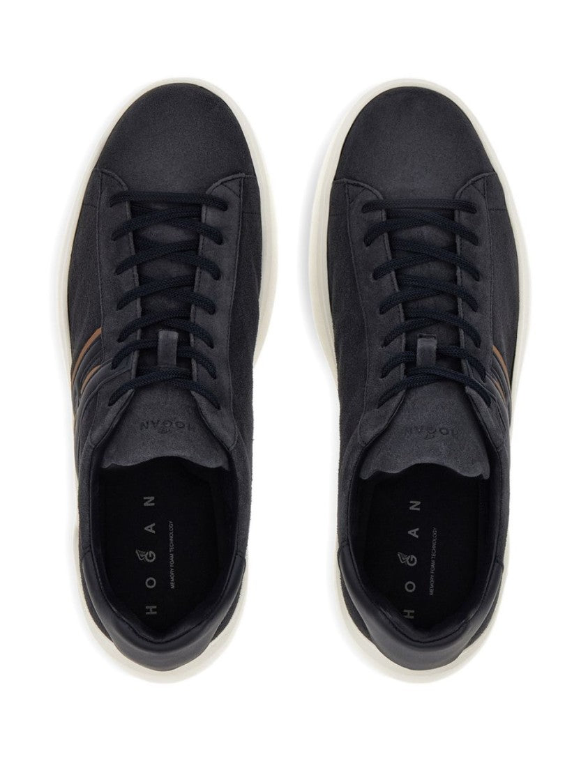 Hogan Suede H-Design Padded Sneakers