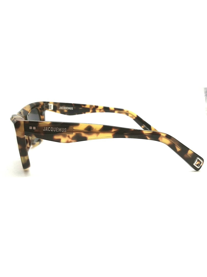 Jacquemus Gray Pina Bold Angular Acetate Sunglasses