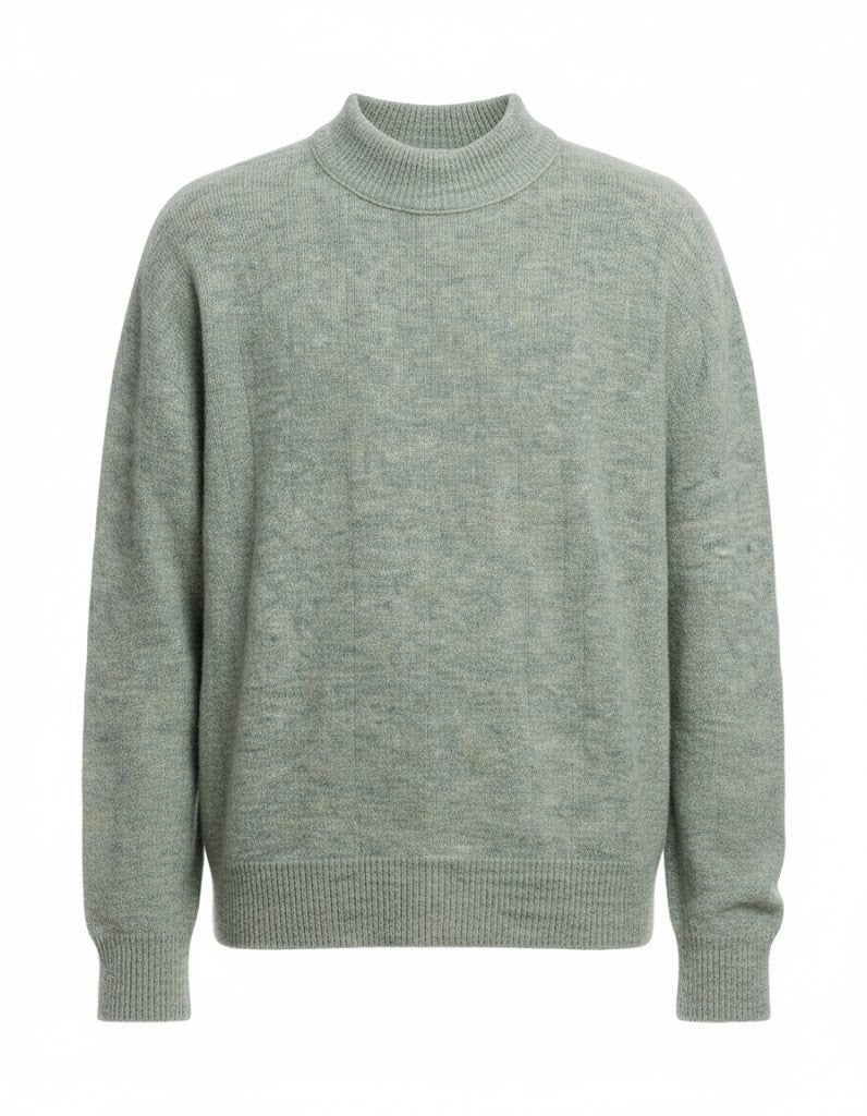 Atomofactory Sage Green Brushed Crewneck Sweater