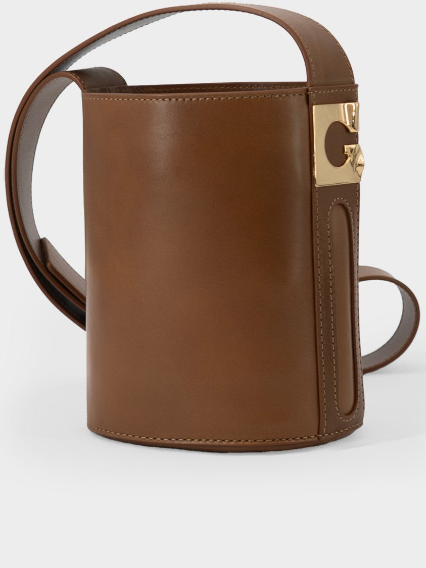 Gherardini Lisa Small Structured Brown Bucket Bag