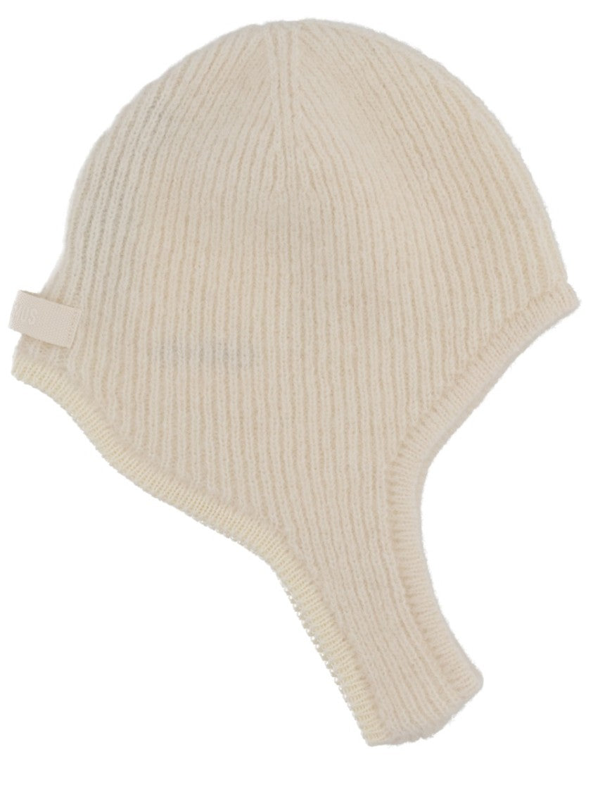 Jacquemus Ribbed Knit Cap With Extended Ear Flaps