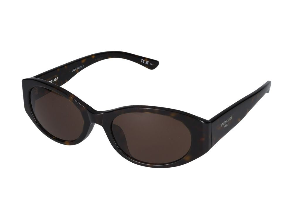 Balenciaga Havana Oversized Cat-Eye Sunglasses