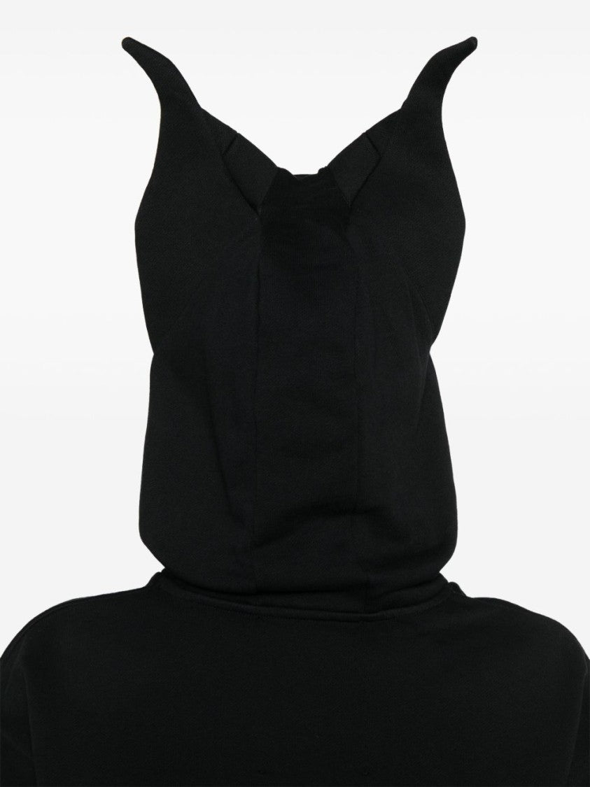 Coperni Black Pouch Pocket Ribbed Logo Sweatshirt