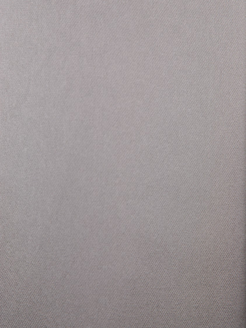 Blanca Vita Relaxed-Fit Gray Trousers With Satin Finish