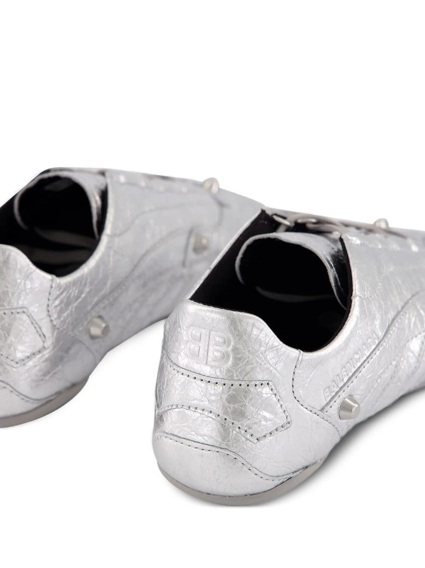 Balenciaga City Silver Metallic Sneakers