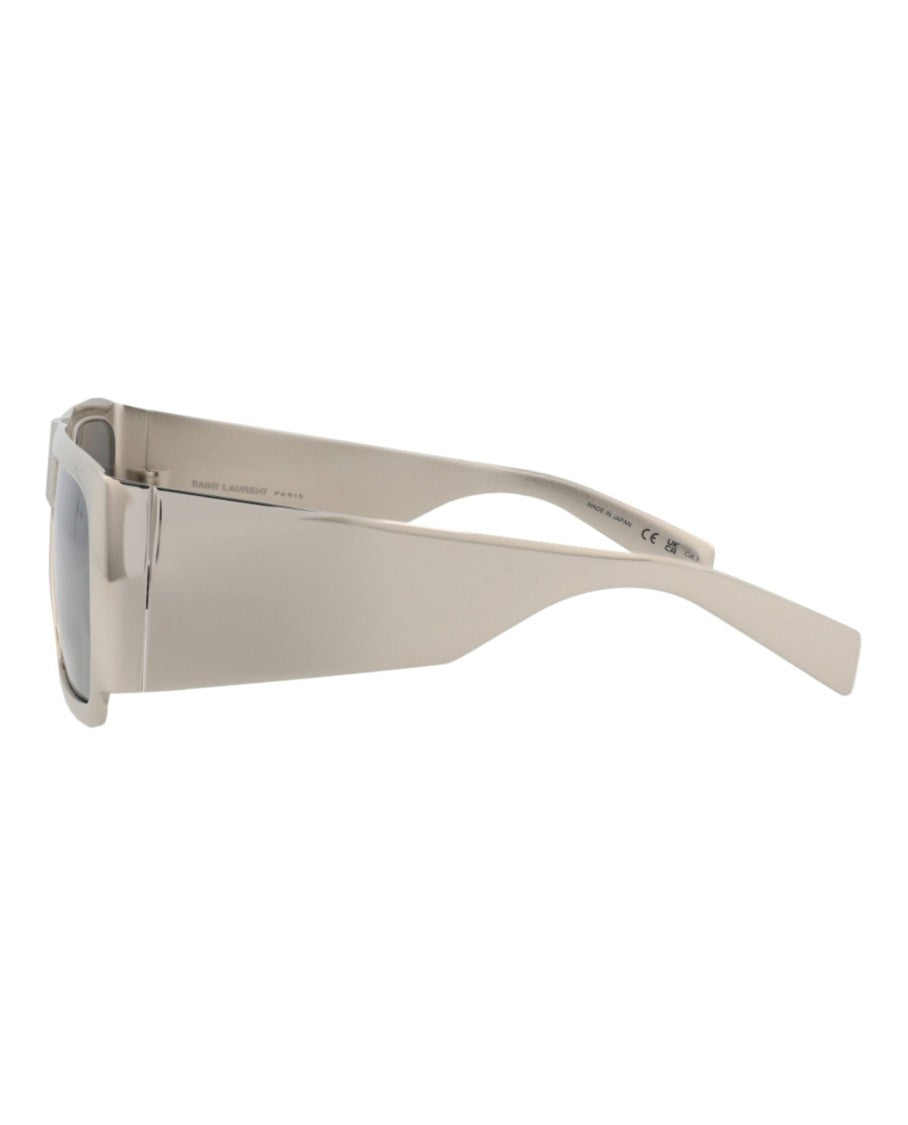 Saint Laurent Square-Frame Metal Sunglasses