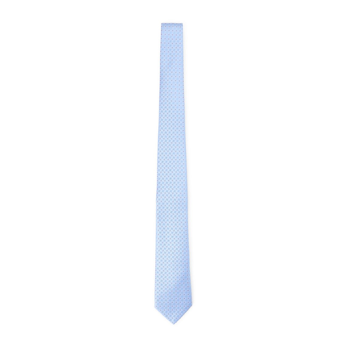 Canali Slim Silk Tie With Geometric Pattern