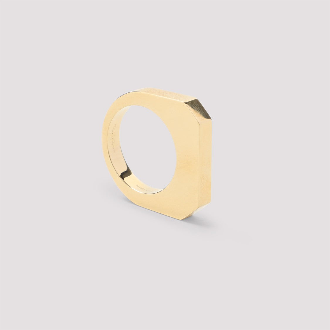 Rick Owens Gold Pleated Metallic Hollywood Ring