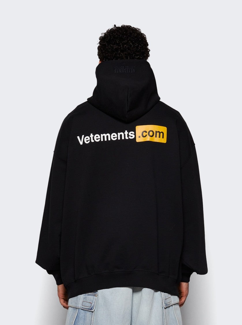 Vetements Vetements.Com Oversized Hoodie Black