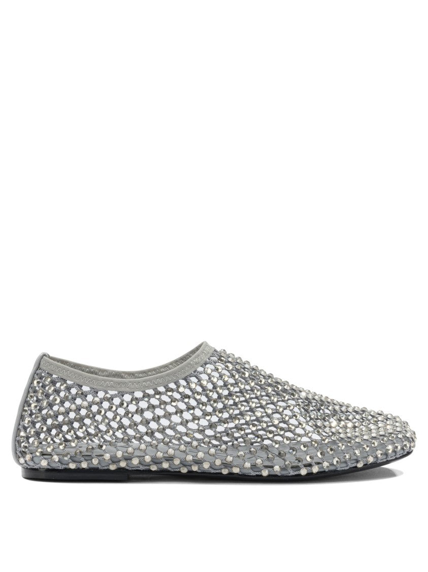 Strategia Breathable Grey Ballerinas With Reflective Embellishments