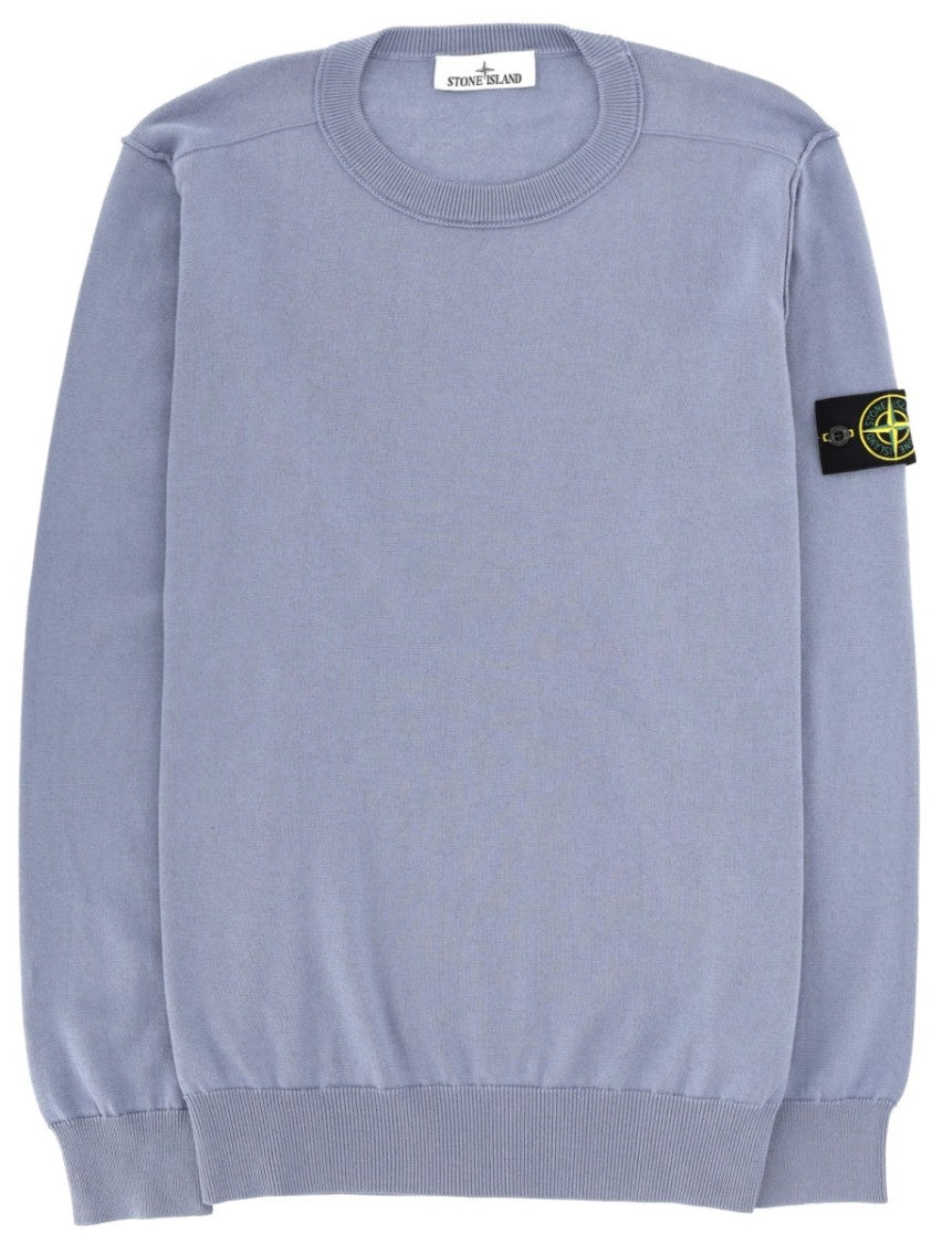 Stone Island Long-Sleeved Crew Neckline Cotton Sweater