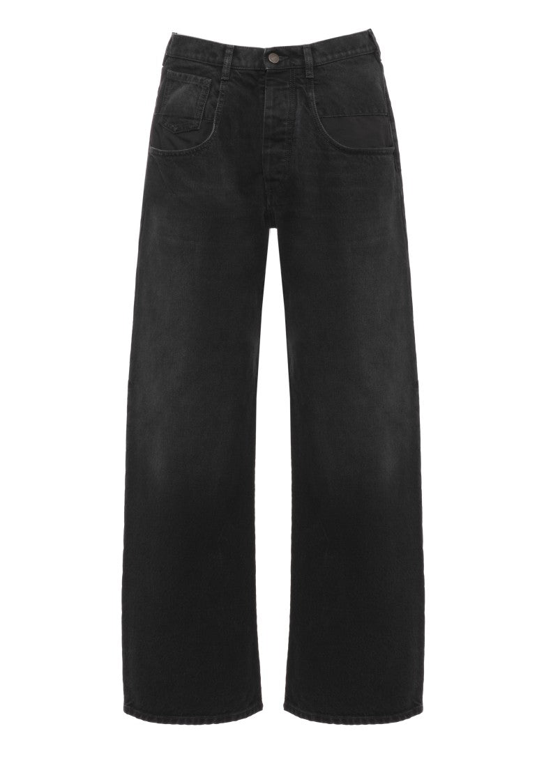 Maison Margiela Black Relaxed Five-Pocket Cotton Denim Jeans